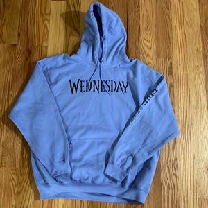 Wednesday Adams “Fire will Rain “ hoodie sz XL New Authentic